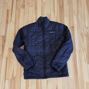 Eddie Bauer Men's Navy Quilted Puffer Jacket